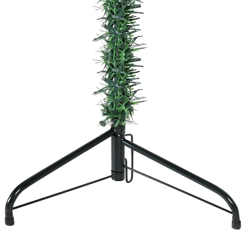 8720287001041_g_en_hd_5 vidaXL Slim Artificial Half Christmas Tree with Stand Green 180 cm - Image 6