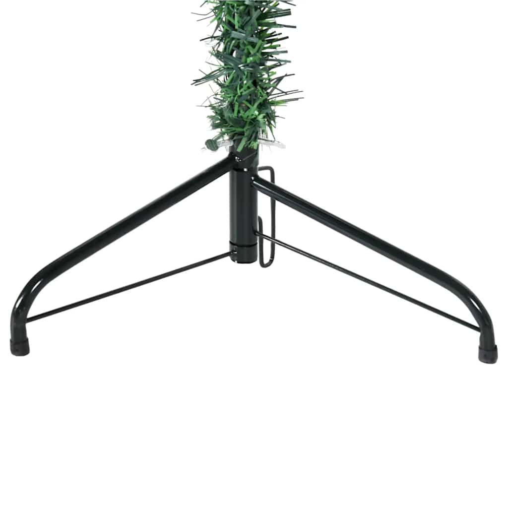 8720287001058_g_en_hd_4 vidaXL Slim Artificial Half Christmas Tree with Stand Green 210 cm - Image 5
