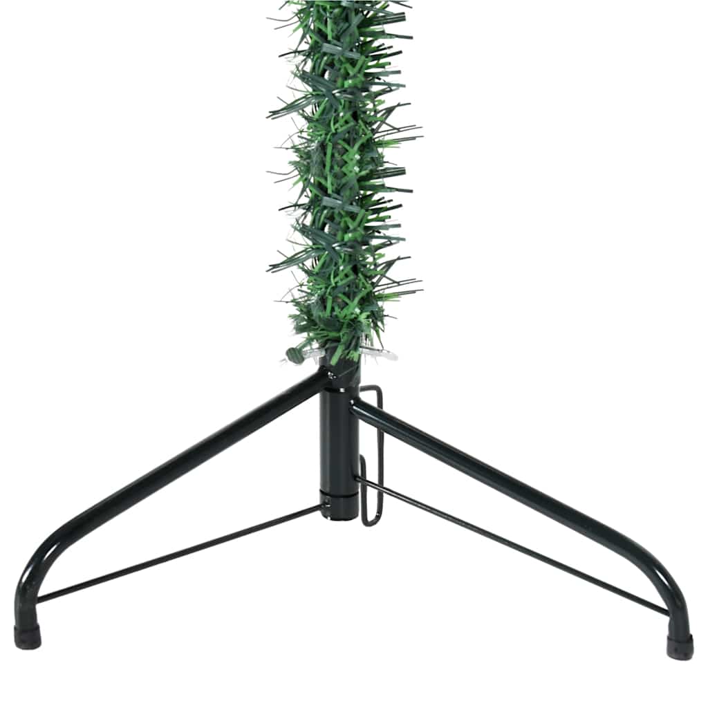 8720287001065_g_en_hd_6 vidaXL Slim Artificial Half Christmas Tree with Stand Green 240 cm - Image 7