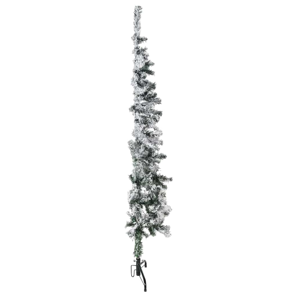 8720287001089_g_en_hd_2 vidaXL Slim Artificial Half Christmas Tree with Flocked Snow 150 cm - Image 3