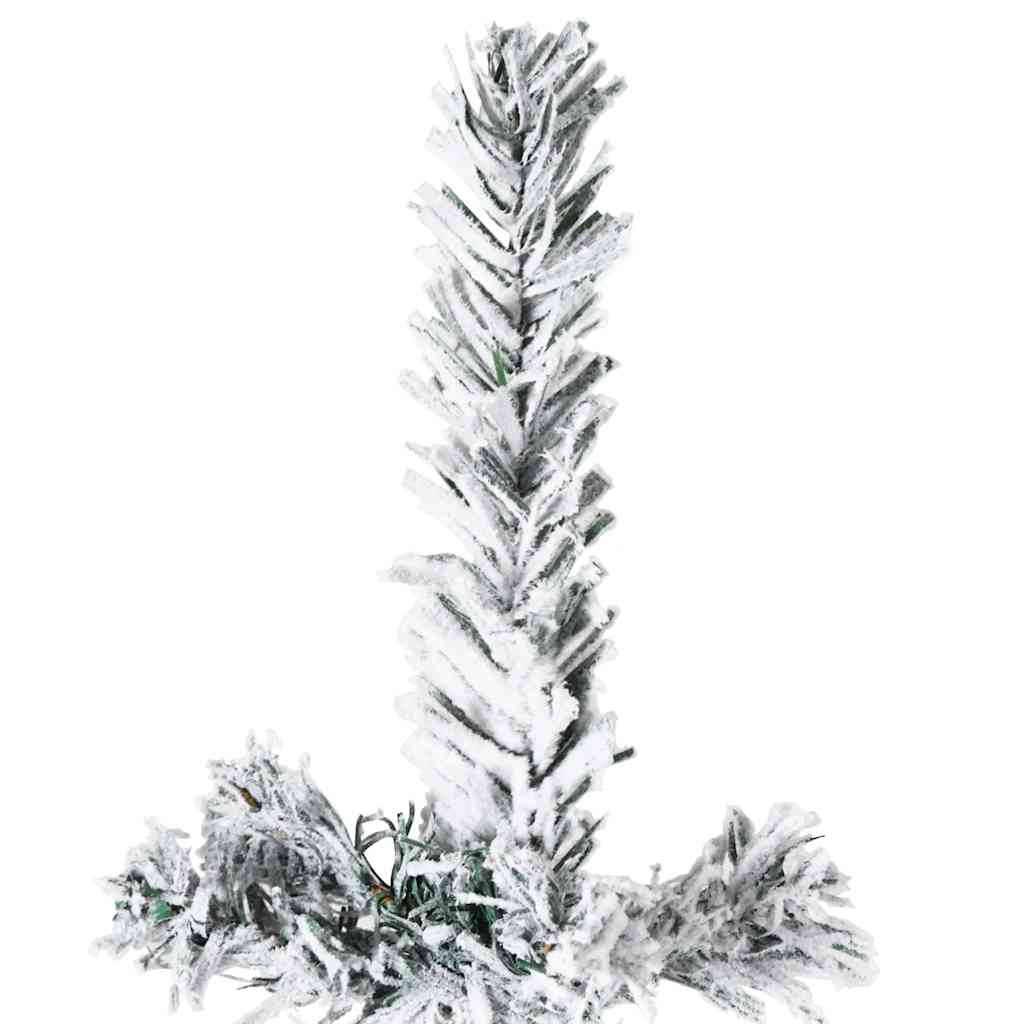 8720287001089_g_en_hd_4 vidaXL Slim Artificial Half Christmas Tree with Flocked Snow 150 cm - Image 5