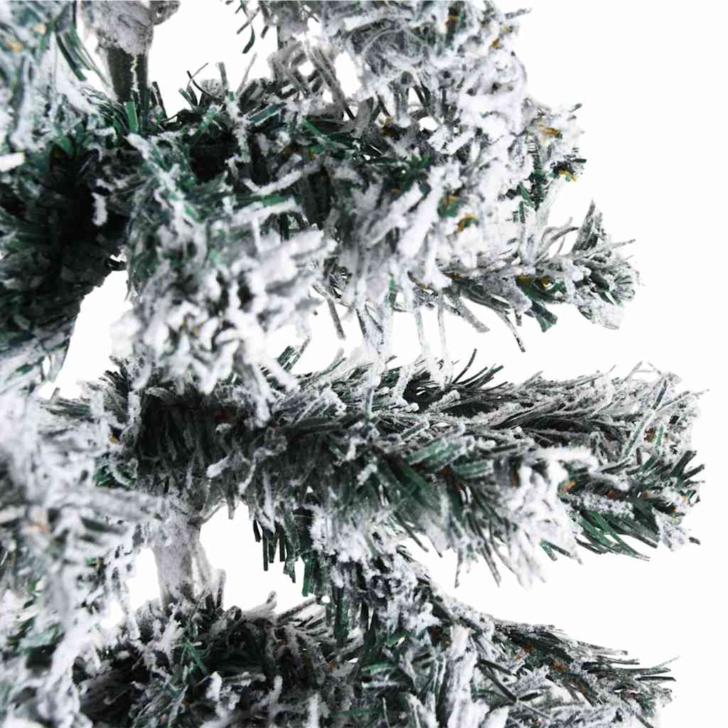 8720287001089_g_en_hd_5 vidaXL Slim Artificial Half Christmas Tree with Flocked Snow 150 cm - Image 6