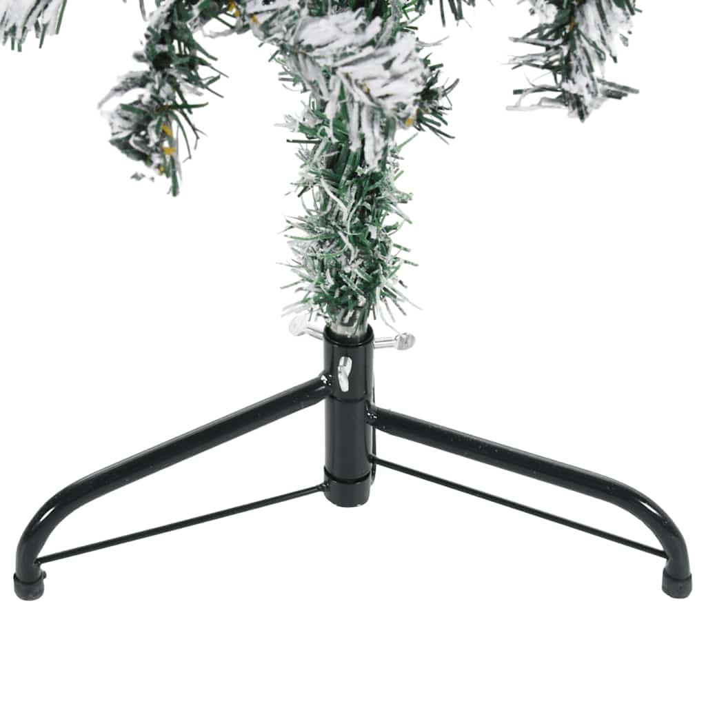 8720287001089_g_en_hd_6 vidaXL Slim Artificial Half Christmas Tree with Flocked Snow 150 cm - Image 7