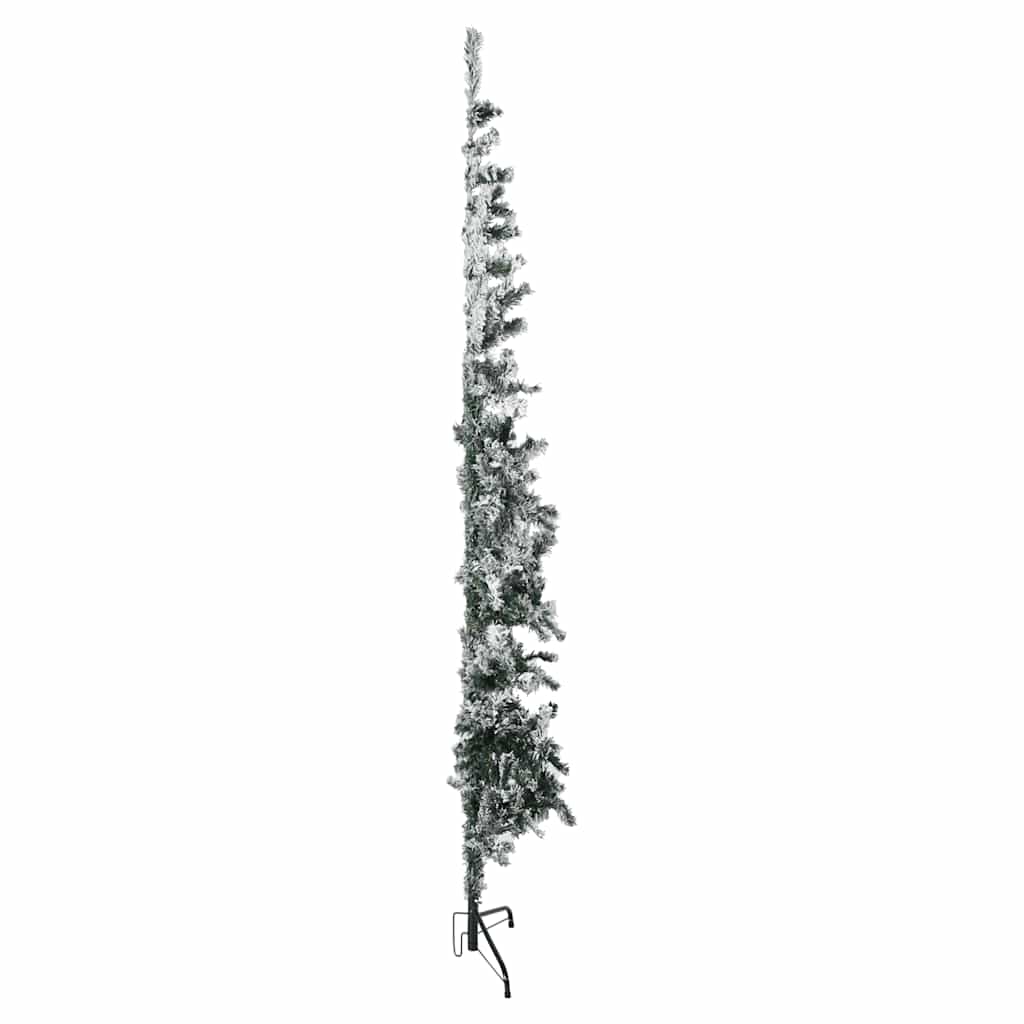 8720287001096_g_en_hd_4 vidaXL Slim Artificial Half Christmas Tree with Flocked Snow 180 cm - Image 5