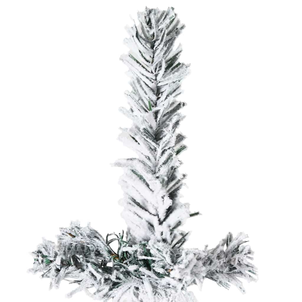 8720287001096_g_en_hd_5 vidaXL Slim Artificial Half Christmas Tree with Flocked Snow 180 cm - Image 6