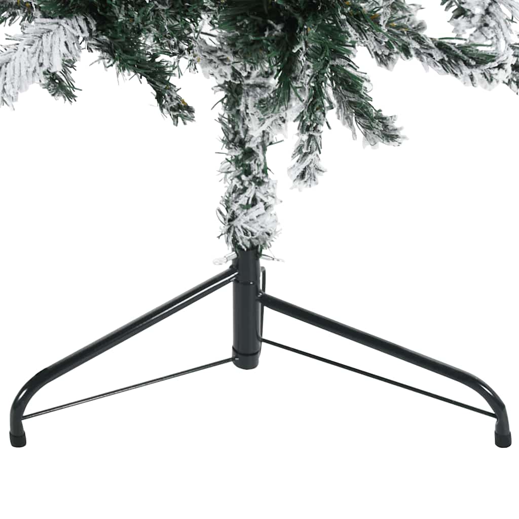 8720287001096_g_en_hd_7 vidaXL Slim Artificial Half Christmas Tree with Flocked Snow 180 cm - Image 8