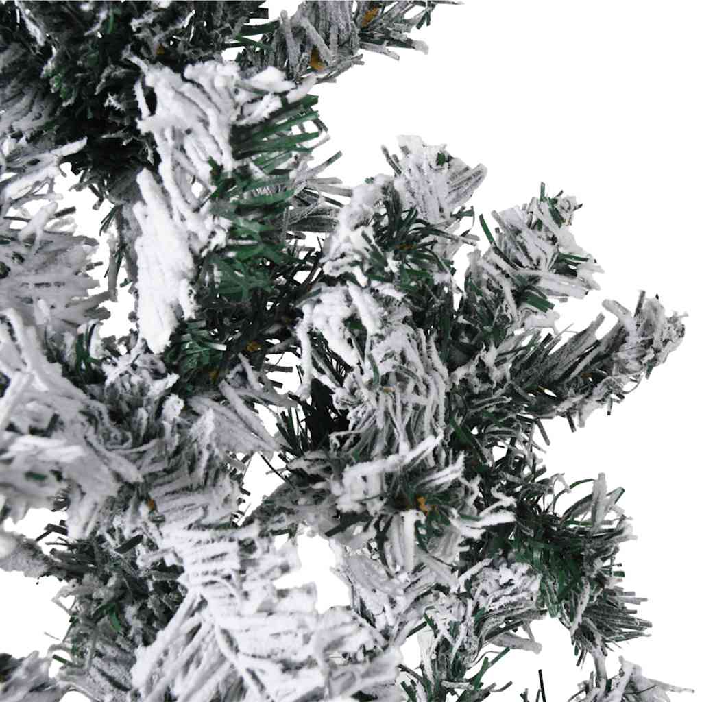8720287001102_g_en_hd_5 vidaXL Slim Artificial Half Christmas Tree with Flocked Snow 210 cm - Image 6