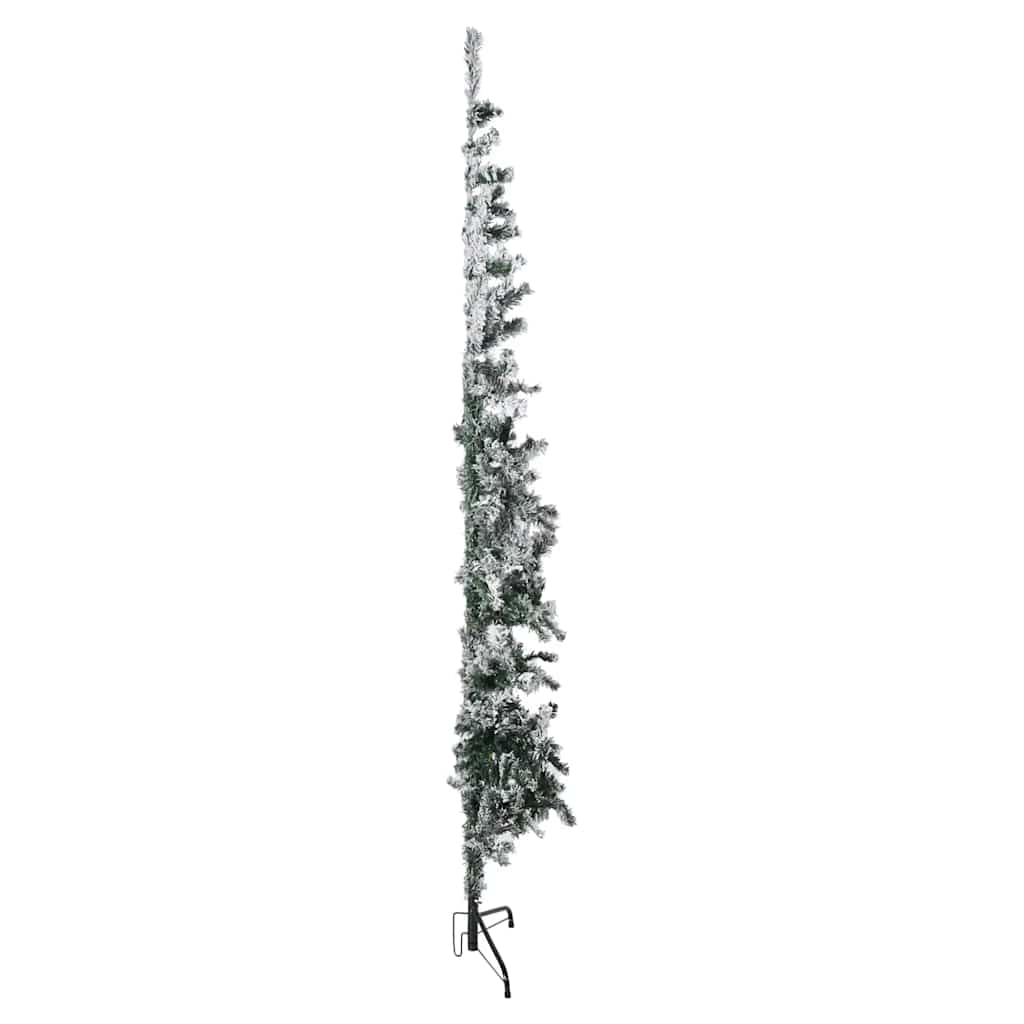 8720287001119_g_en_hd_4 vidaXL Slim Artificial Half Christmas Tree with Flocked Snow 240 cm - Image 5