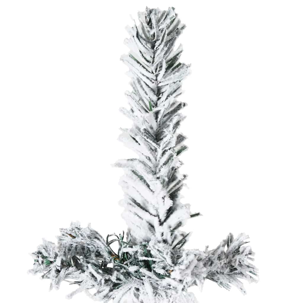 8720287001119_g_en_hd_5 vidaXL Slim Artificial Half Christmas Tree with Flocked Snow 240 cm - Image 6