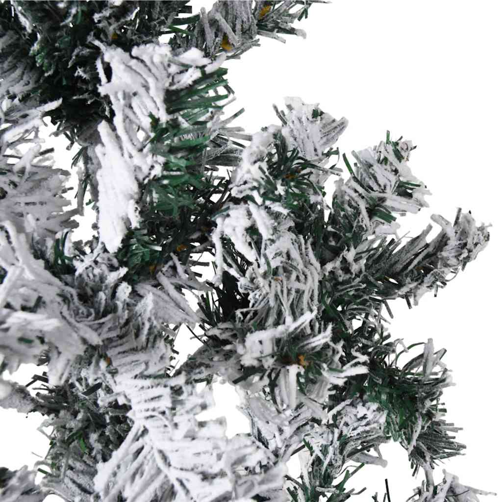 8720287001119_g_en_hd_6 vidaXL Slim Artificial Half Christmas Tree with Flocked Snow 240 cm - Image 7