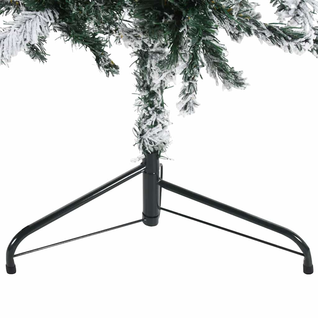 8720287001119_g_en_hd_7 vidaXL Slim Artificial Half Christmas Tree with Flocked Snow 240 cm - Image 8