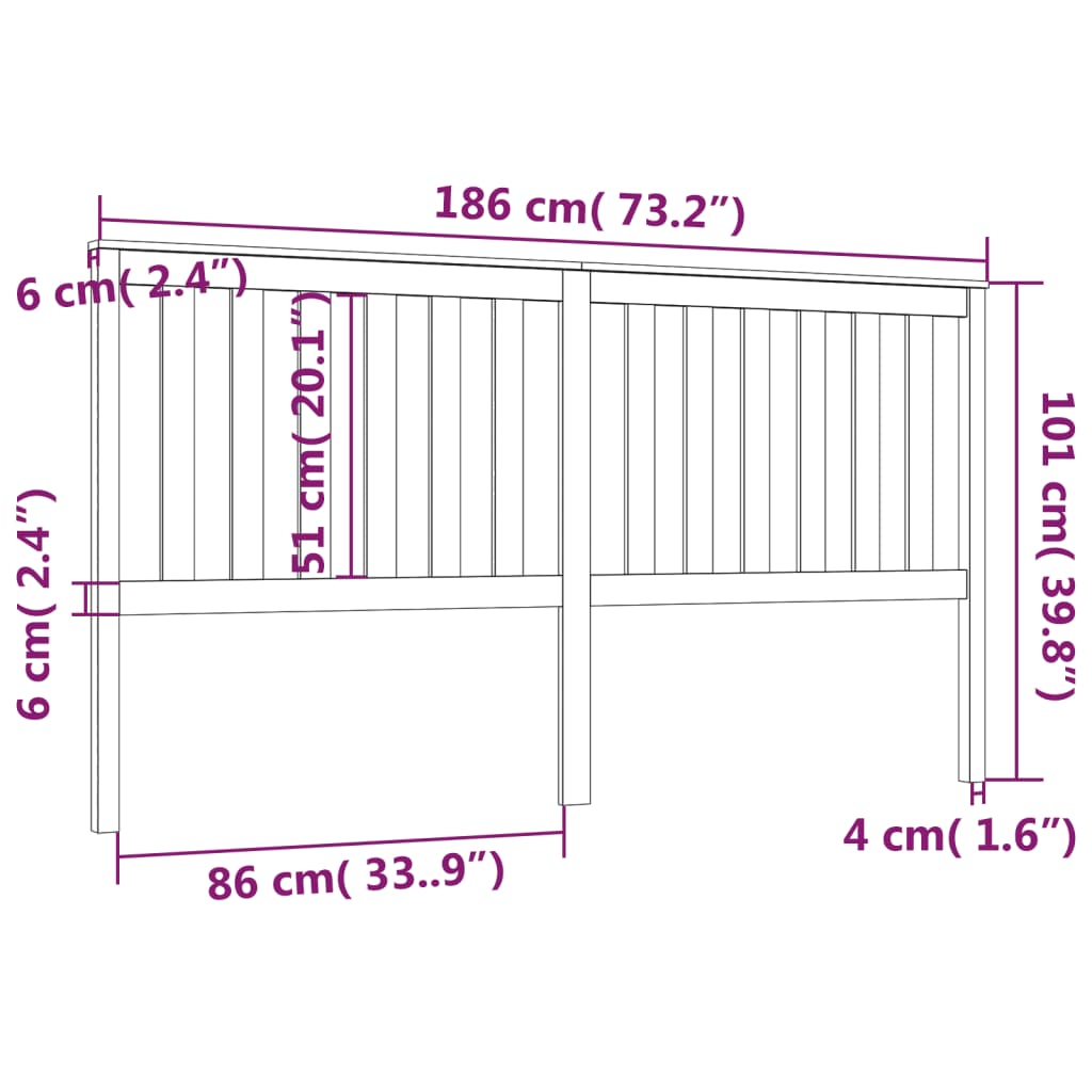 8720287004165_g_en_hd_4 vidaXL Bed Headboard 186 cm Solid Wood Pine - Image 6