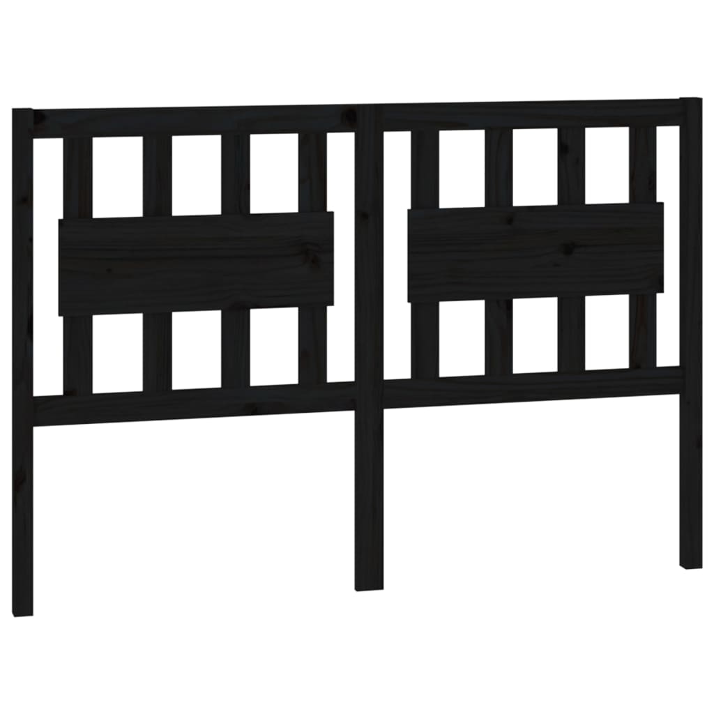 8720287004509_a_en_hd_1 vidaXL Bed Headboard Black 140.5 cm Solid Wood Pine - Image 2