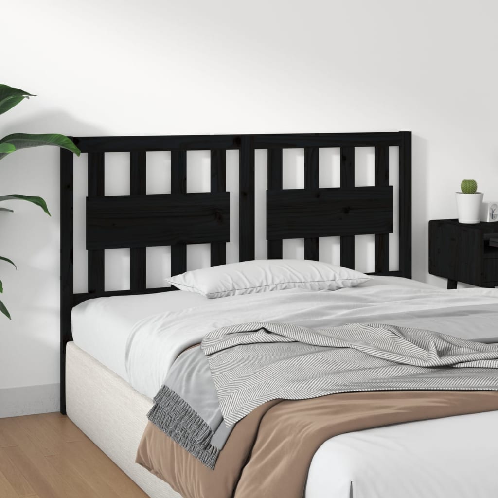 8720287004509_g_en_hd_2 vidaXL Bed Headboard Black 140.5 cm Solid Wood Pine - Image 4