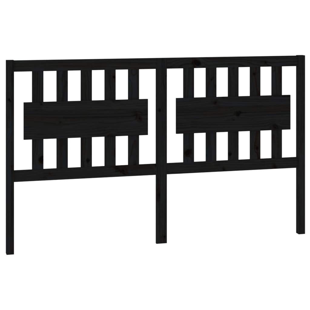 8720287004608_a_en_hd_1 vidaXL Bed Headboard Black 155.5 cm Solid Wood Pine - Image 2