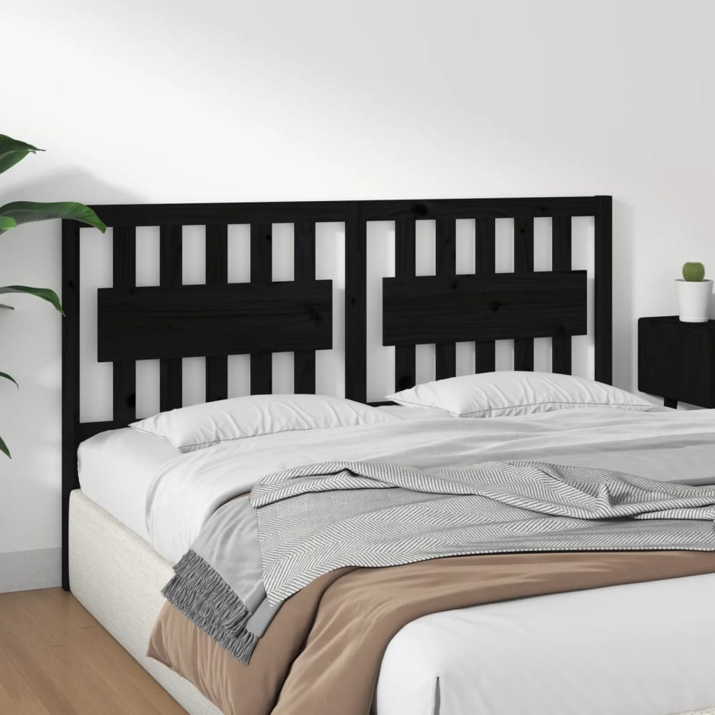 8720287004608_g_en_hd_2 vidaXL Bed Headboard Black 155.5 cm Solid Wood Pine - Image 4