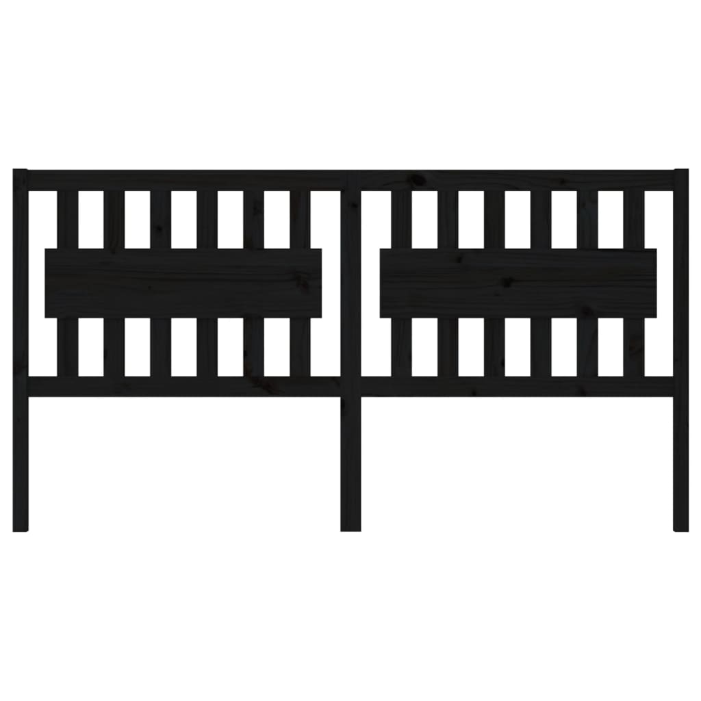 8720287004707_g_en_hd_1 vidaXL Bed Headboard Black 185.5 cm Solid Wood Pine - Image 3