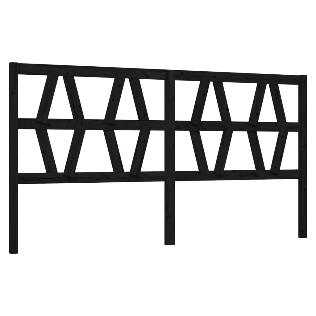 8720287005209_a_en_hd_1 vidaXL Bed Headboard Black 186 cm Solid Wood Pine - Image 2