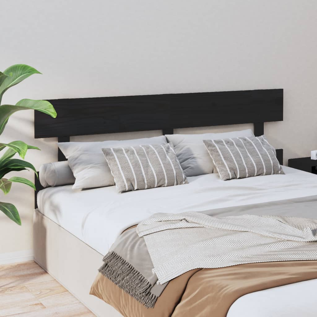 8720287009603_g_en_hd_2 vidaXL Bed Headboard Black 154 cm Solid Wood Pine - Image 4