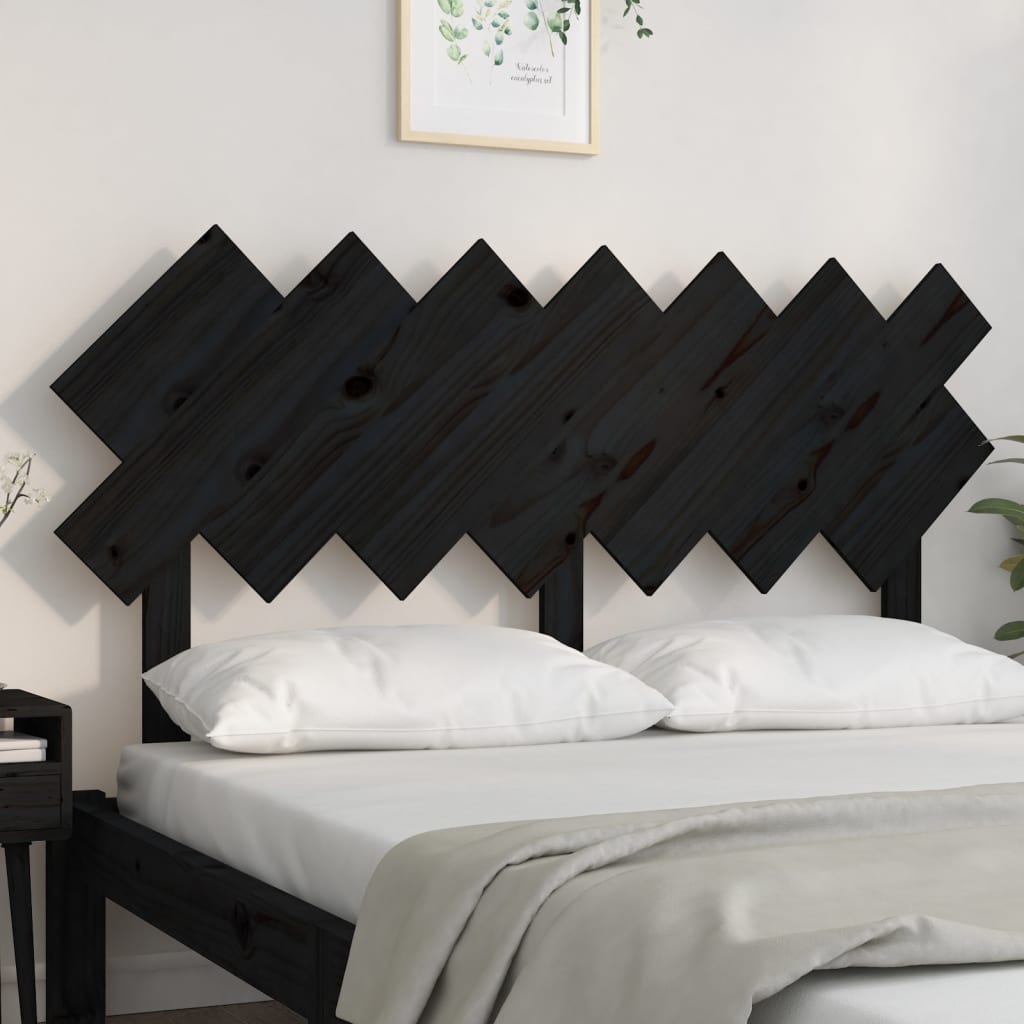 8720287011101_g_en_hd_1 vidaXL Bed Headboard Black 151.5 cm Solid Wood Pine - Image 3