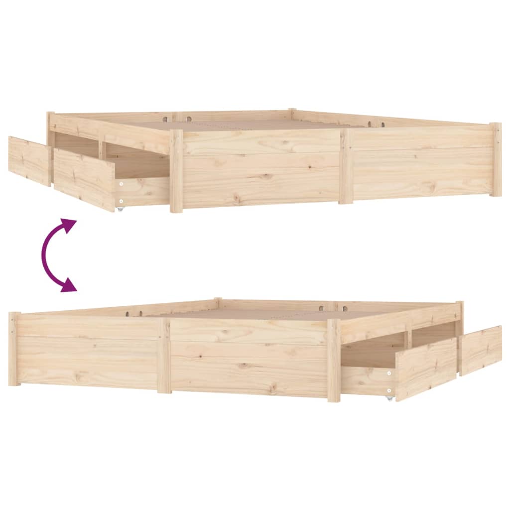8720287012146_g_en_hd_4 vidaXL Bed Frame without Mattress with Drawers 150x200 cm - Image 6