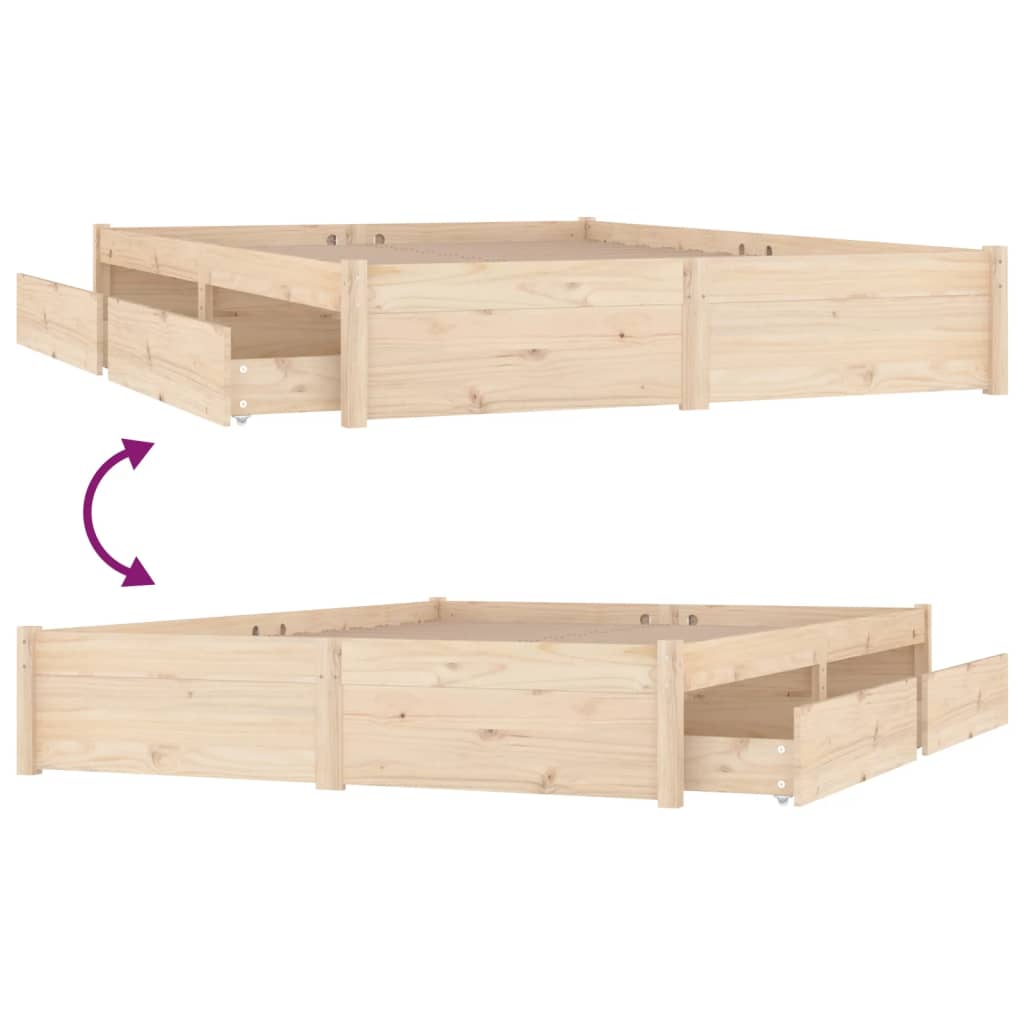 8720287012245_g_en_hd_4 vidaXL Bed Frame without Mattress with Drawers 183x203 cm King - Image 6