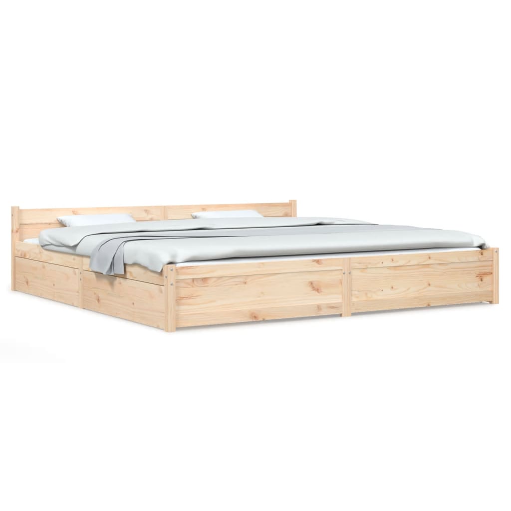 8720287012696_a_en_hd_1 vidaXL Bed Frame without Mattress with Drawers 183x203 cm King - Image 2