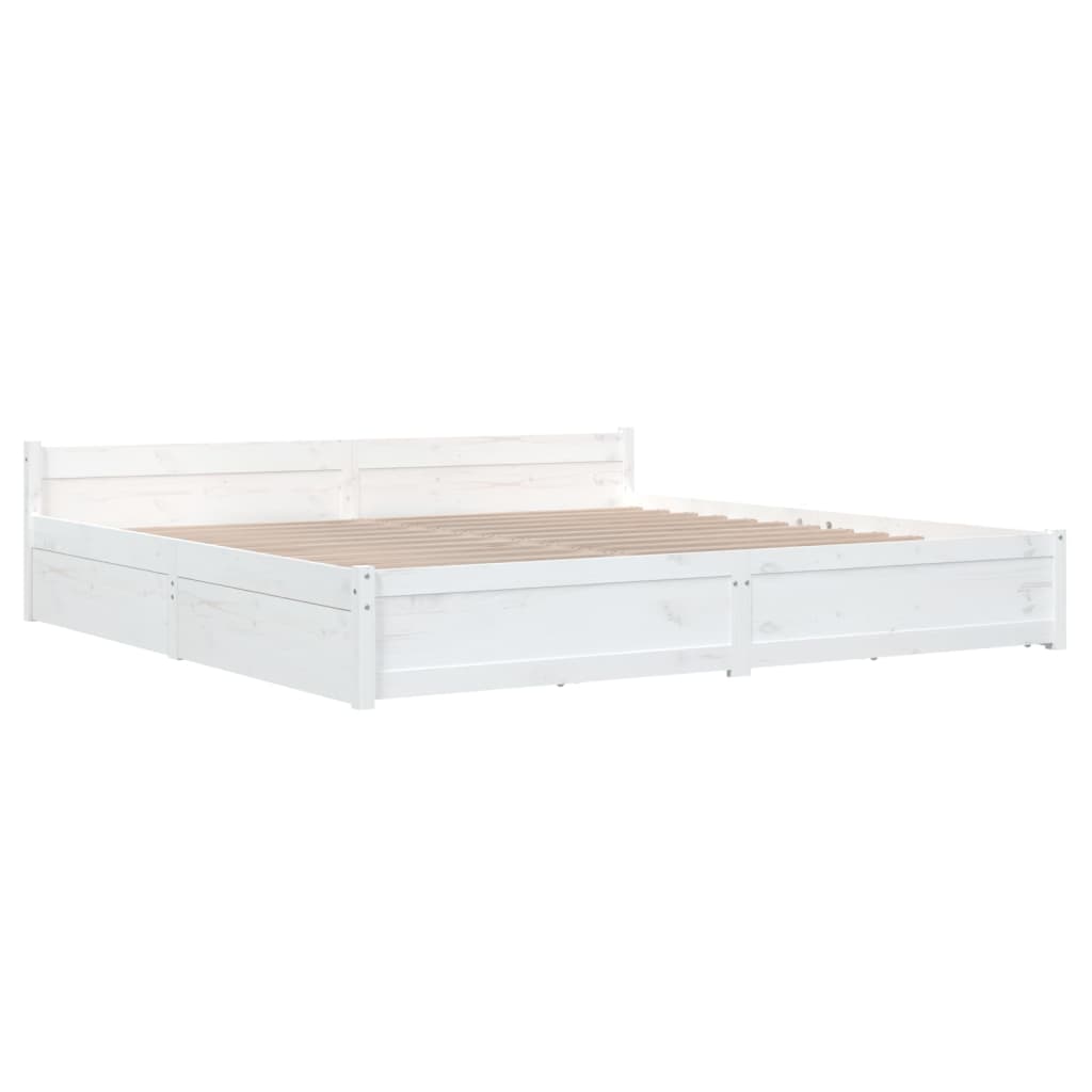 8720287012702_g_en_hd_2 vidaXL Bed Frame without Mattress with Drawers White 183x203 cm King - Image 4