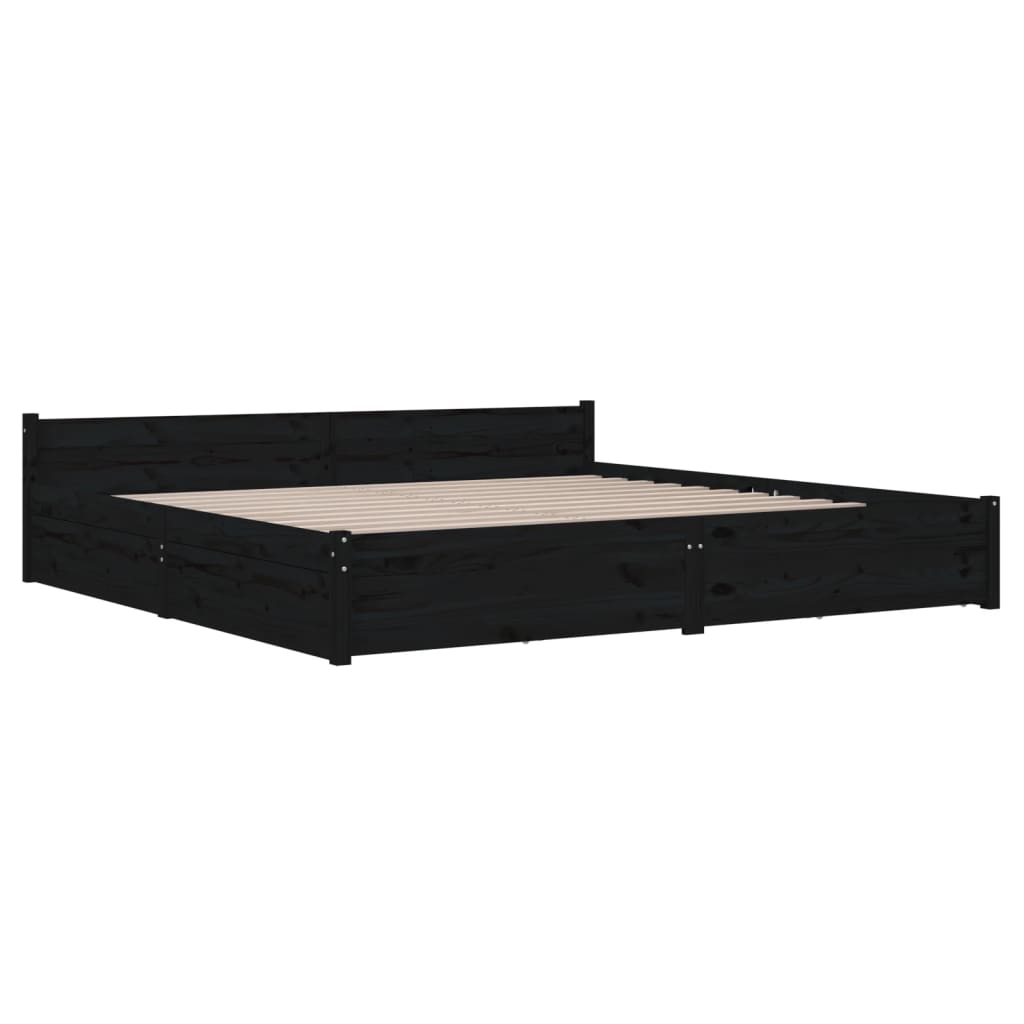 8720287012733_g_en_hd_2 vidaXL Bed Frame without Mattress with Drawers Black 183x203 cm King - Image 4