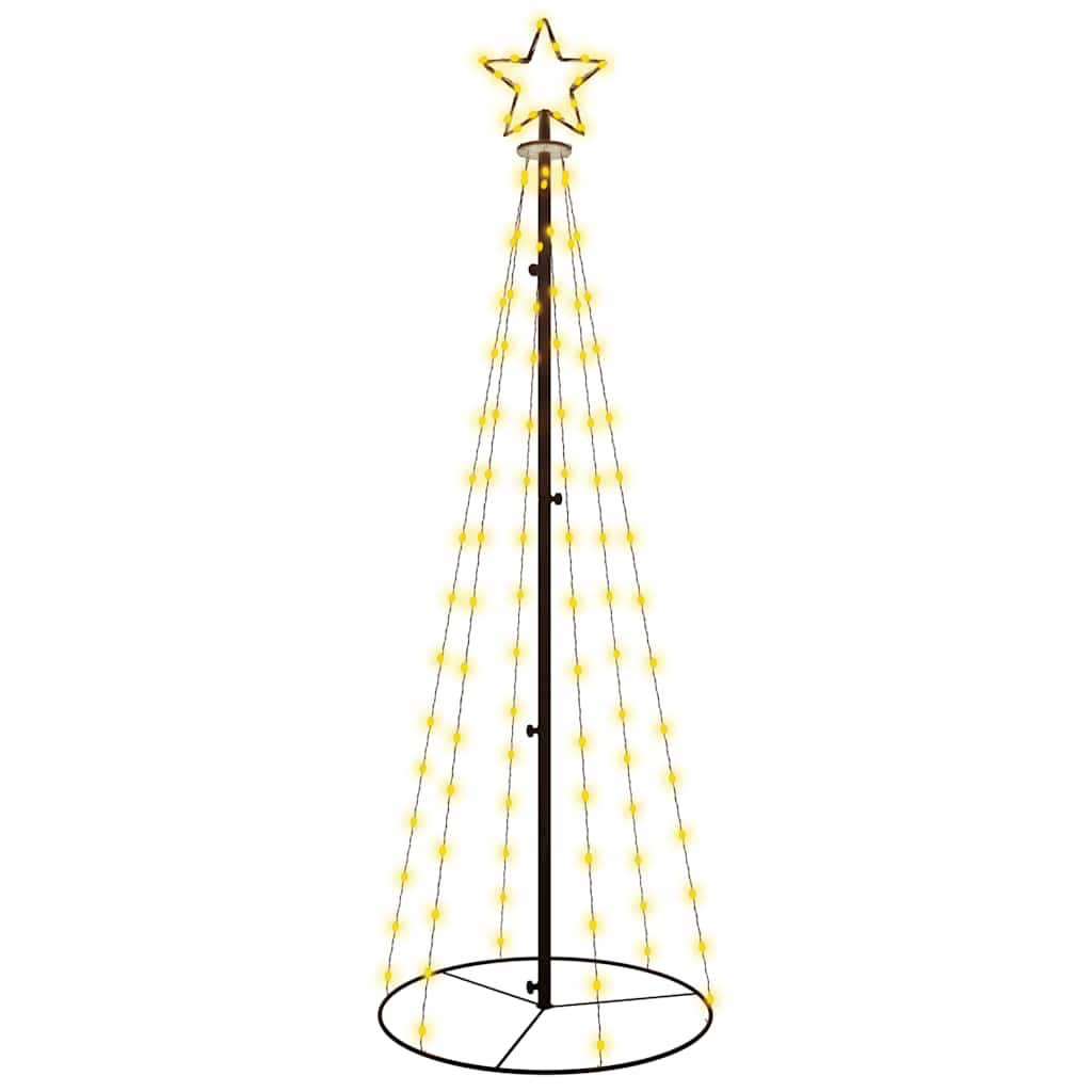 8720287017875_a_en_hd_1 vidaXL Christmas Cone Tree Warm White 108 LEDs 70x180 cm - Image 2