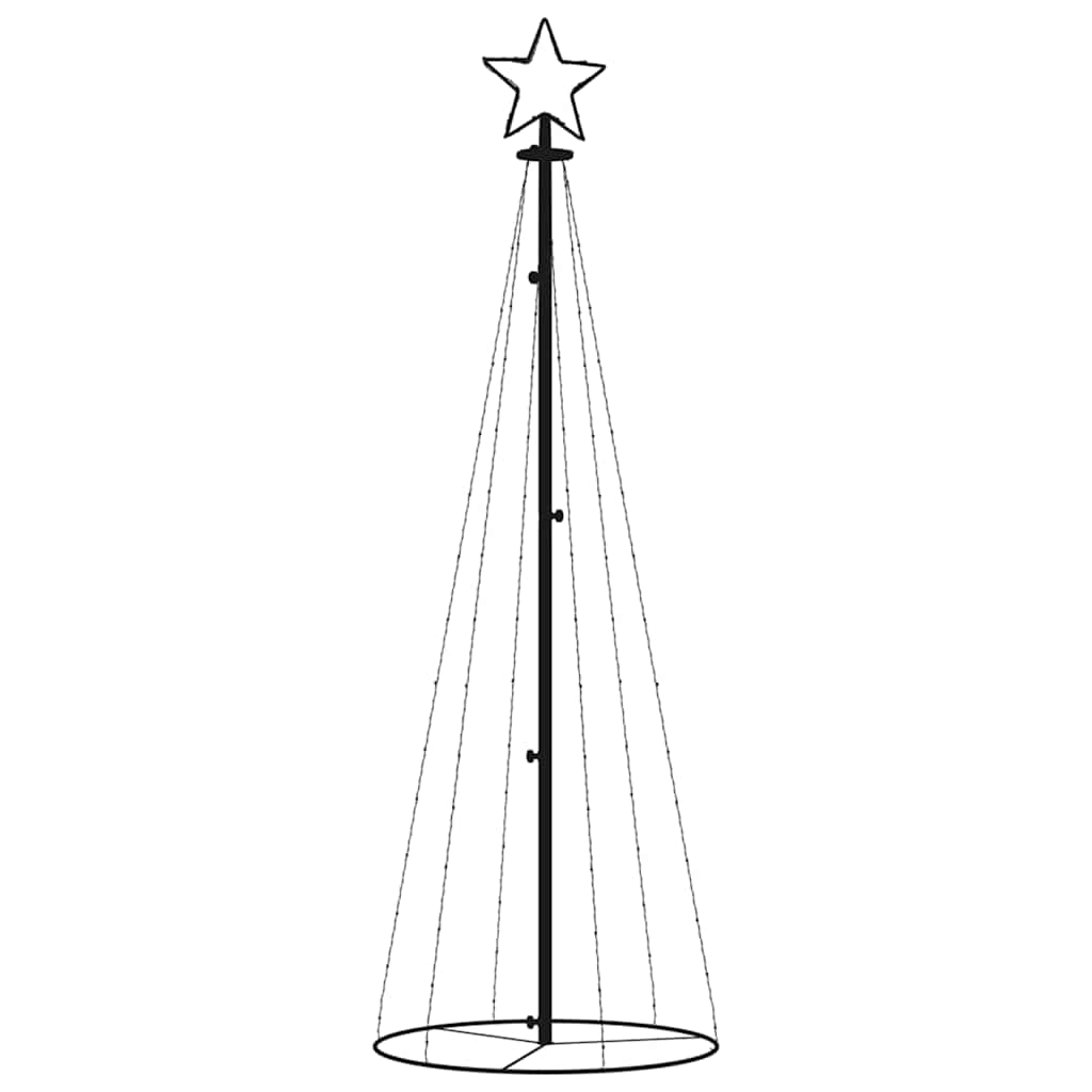 8720287017882_g_en_hd_1 vidaXL Christmas Cone Tree Cold White 108 LEDs 70x180 cm - Image 3