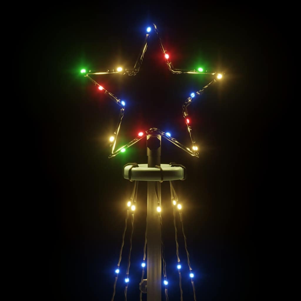 8720287017905_g_en_hd_3 vidaXL Christmas Cone Tree Colourful 108 LEDs 70x180 cm - Image 5