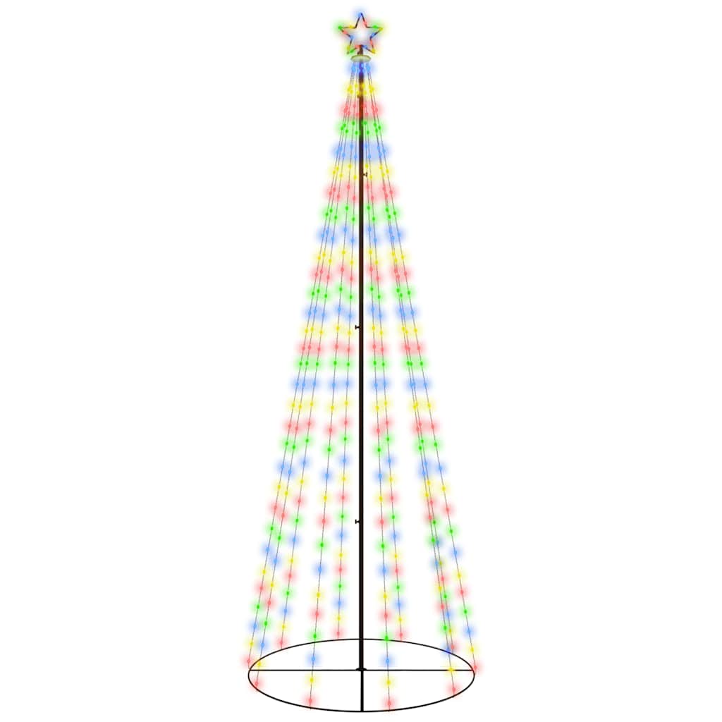 8720287017943_a_en_hd_1 vidaXL Christmas Cone Tree Colourful 310 LEDs 100x300 cm - Image 2