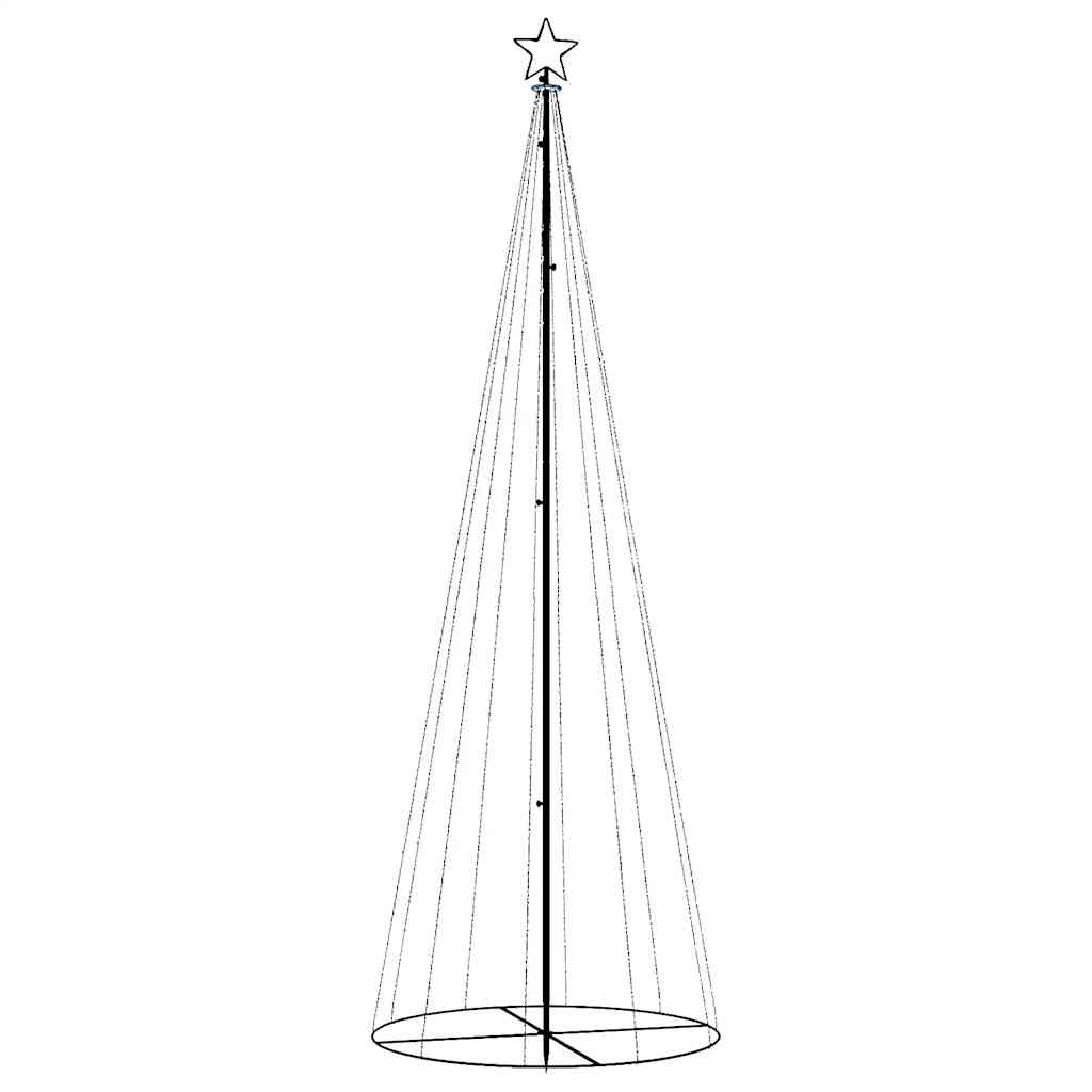 8720287017943_g_en_hd_1 vidaXL Christmas Cone Tree Colourful 310 LEDs 100x300 cm - Image 3