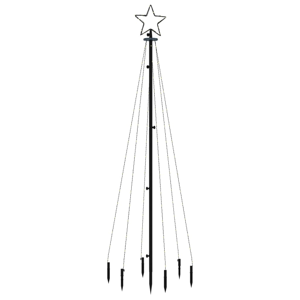 8720287018049_g_en_hd_1 vidaXL Christmas Tree with Spike Cold White 108 LEDs 180 cm - Image 3