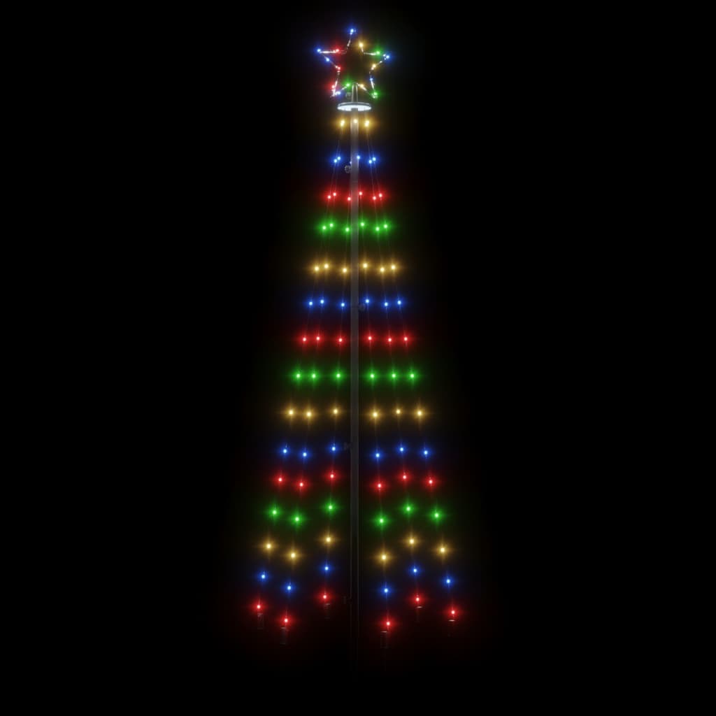 8720287018056_g_en_hd_2 vidaXL Christmas Tree with Spike Colourful 108 LEDs 180 cm - Image 4