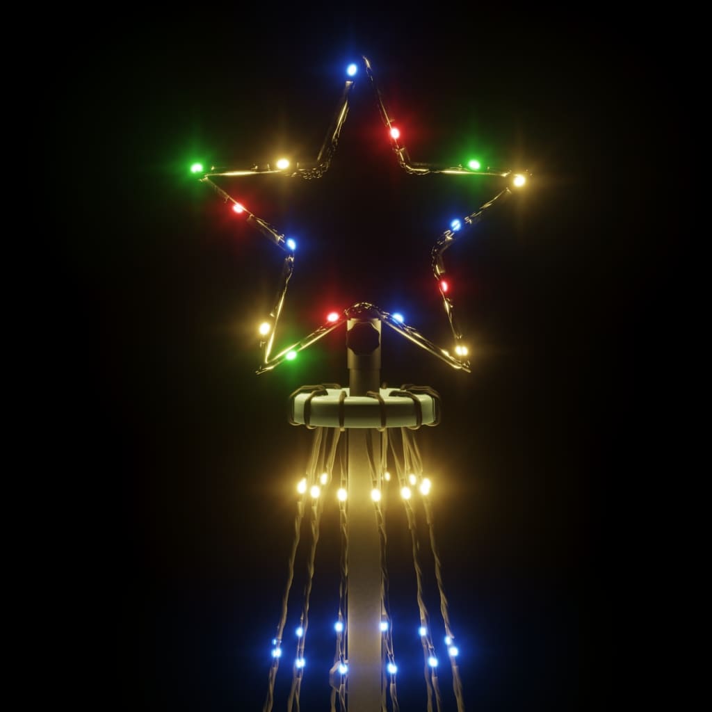8720287018056_g_en_hd_3 vidaXL Christmas Tree with Spike Colourful 108 LEDs 180 cm - Image 5