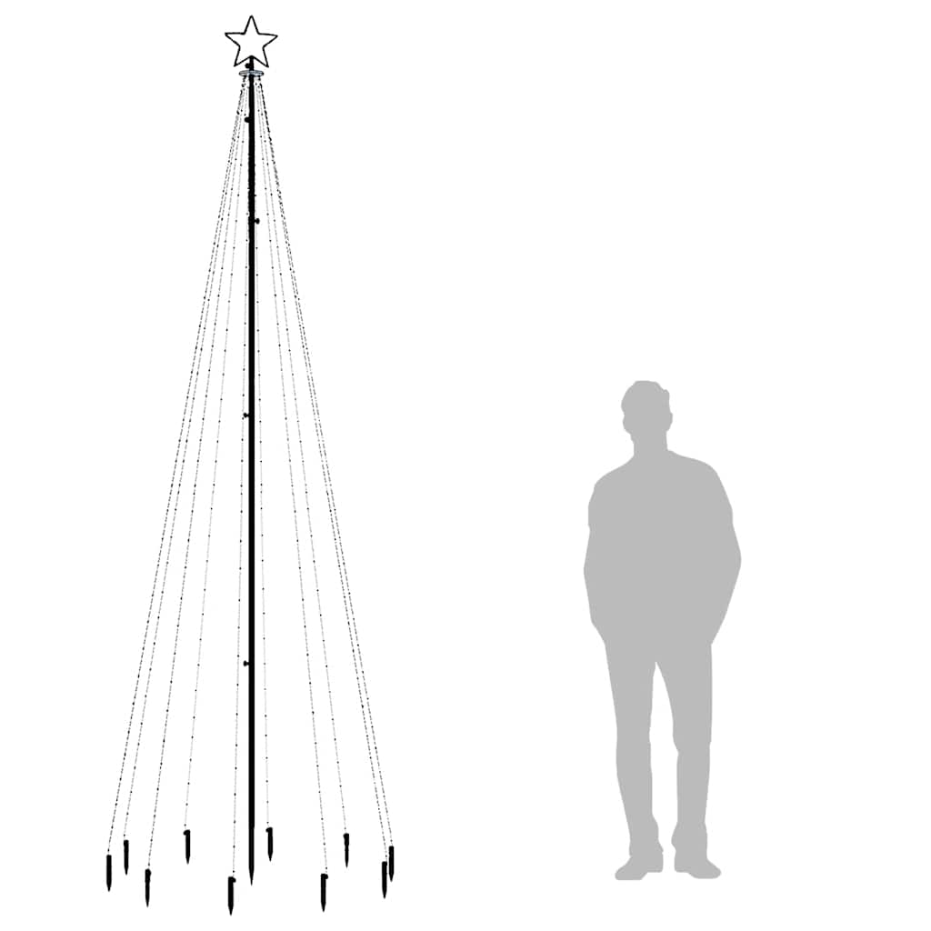 8720287018094_g_en_hd_7 vidaXL Christmas Tree with Spike Colourful 310 LEDs 300 cm - Image 9