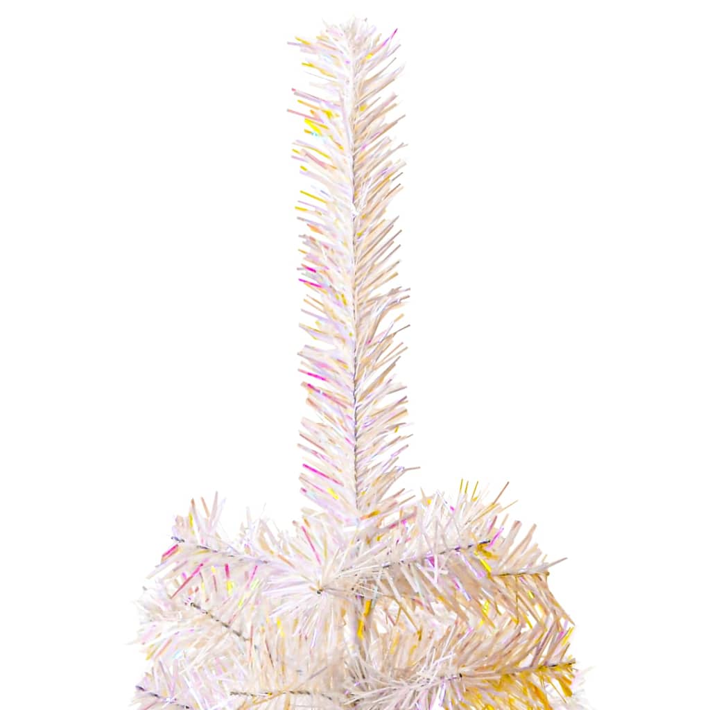 8720287021032_g_en_hd_3 vidaXL Artificial Christmas Tree with Iridescent Tips White 120 cm PVC - Image 4