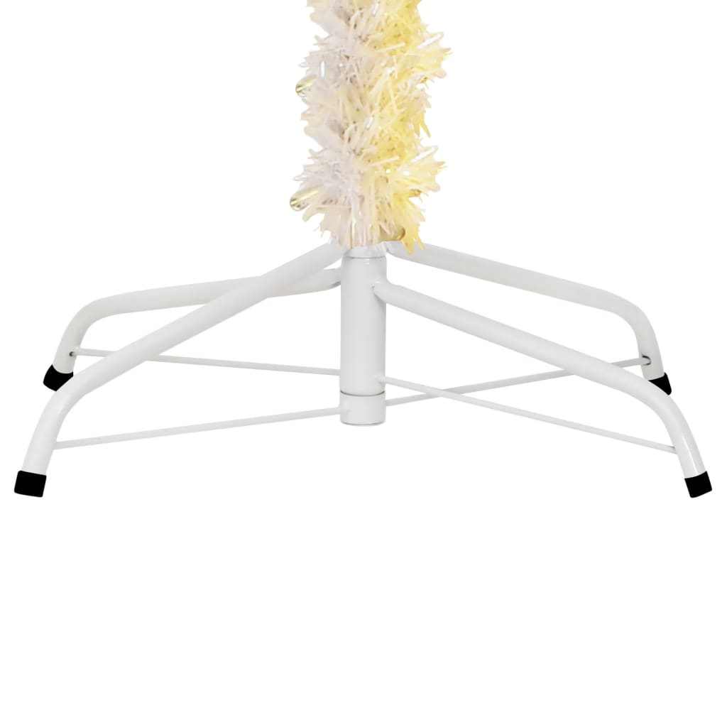 8720287021063_g_en_hd_4 vidaXL Artificial Christmas Tree with Iridescent Tips White 210 cm PVC - Image 5