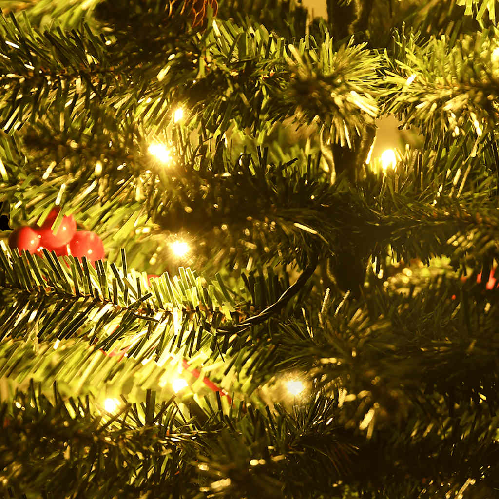 8720287021186_g_en_hd_4 vidaXL Artificial Christmas Trees 2 pcs with Wreath, Garland and LEDs - Image 6