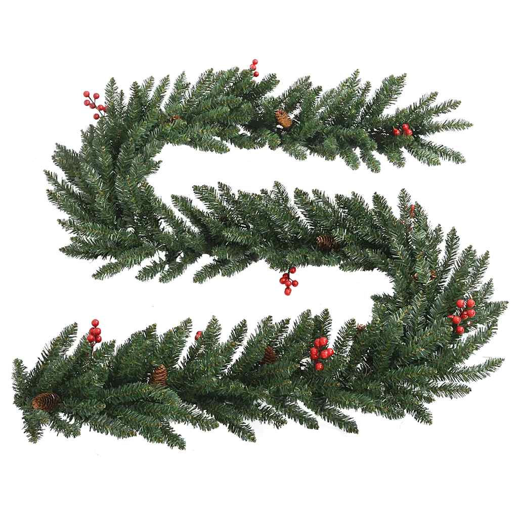 8720287021186_g_en_hd_6 vidaXL Artificial Christmas Trees 2 pcs with Wreath, Garland and LEDs - Image 8