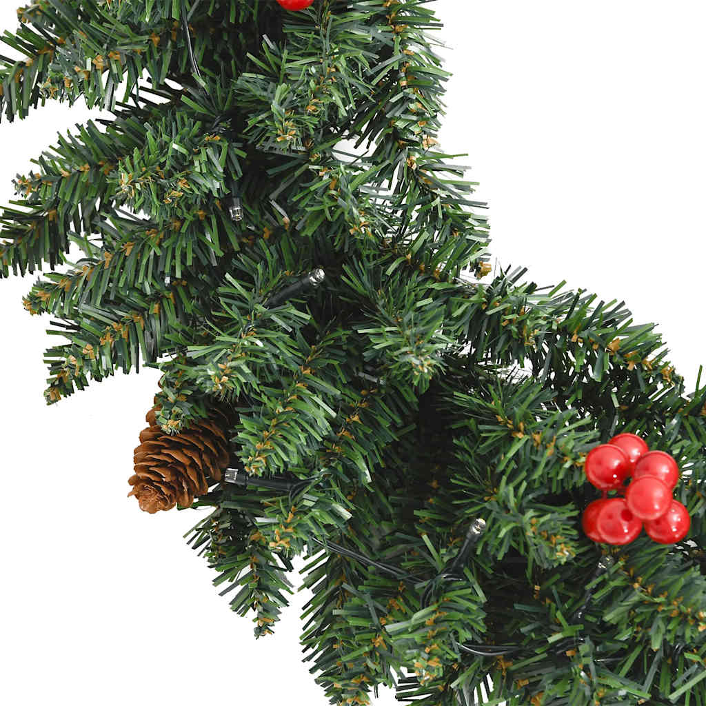 8720287021186_g_en_hd_9 vidaXL Artificial Christmas Trees 2 pcs with Wreath, Garland and LEDs - Image 11