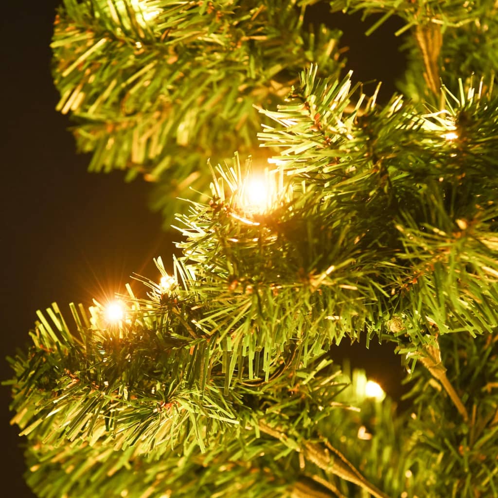 8720287021193_g_en_hd_4 vidaXL Swirl Pre-lit Christmas Tree with Pot Green 120 cm PVC - Image 5