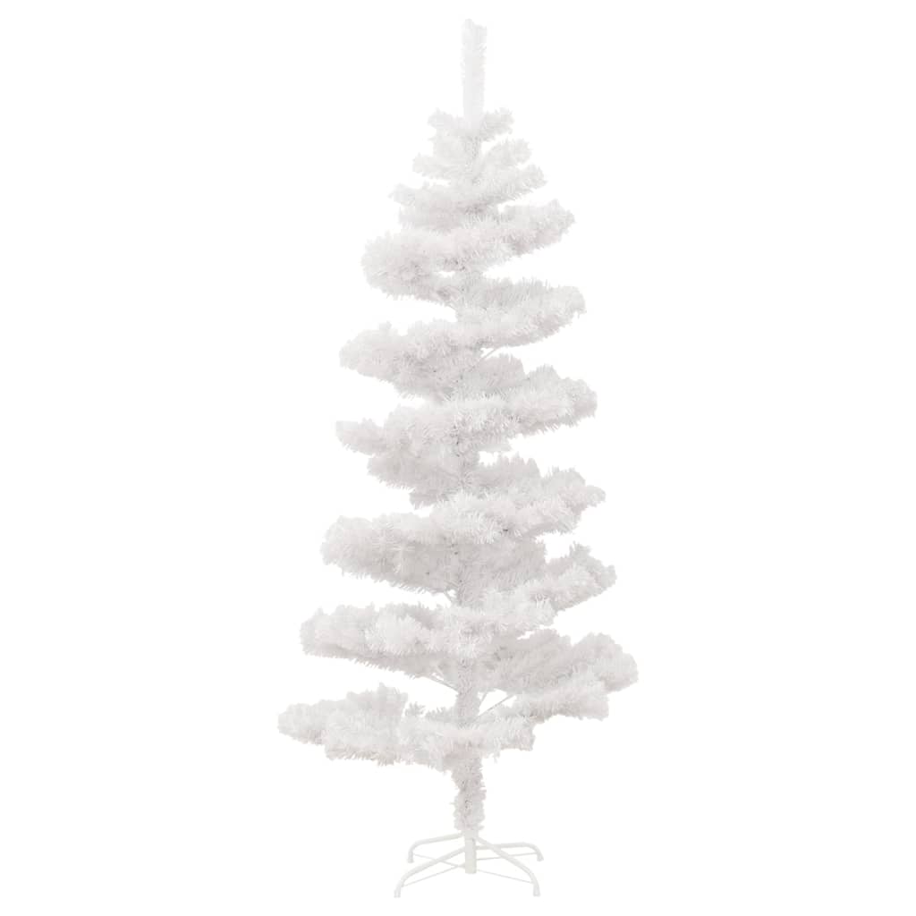 8720287021230_g_en_hd_3 vidaXL Swirl Pre-lit Christmas Tree with Stand White 150 cm PVC - Image 4