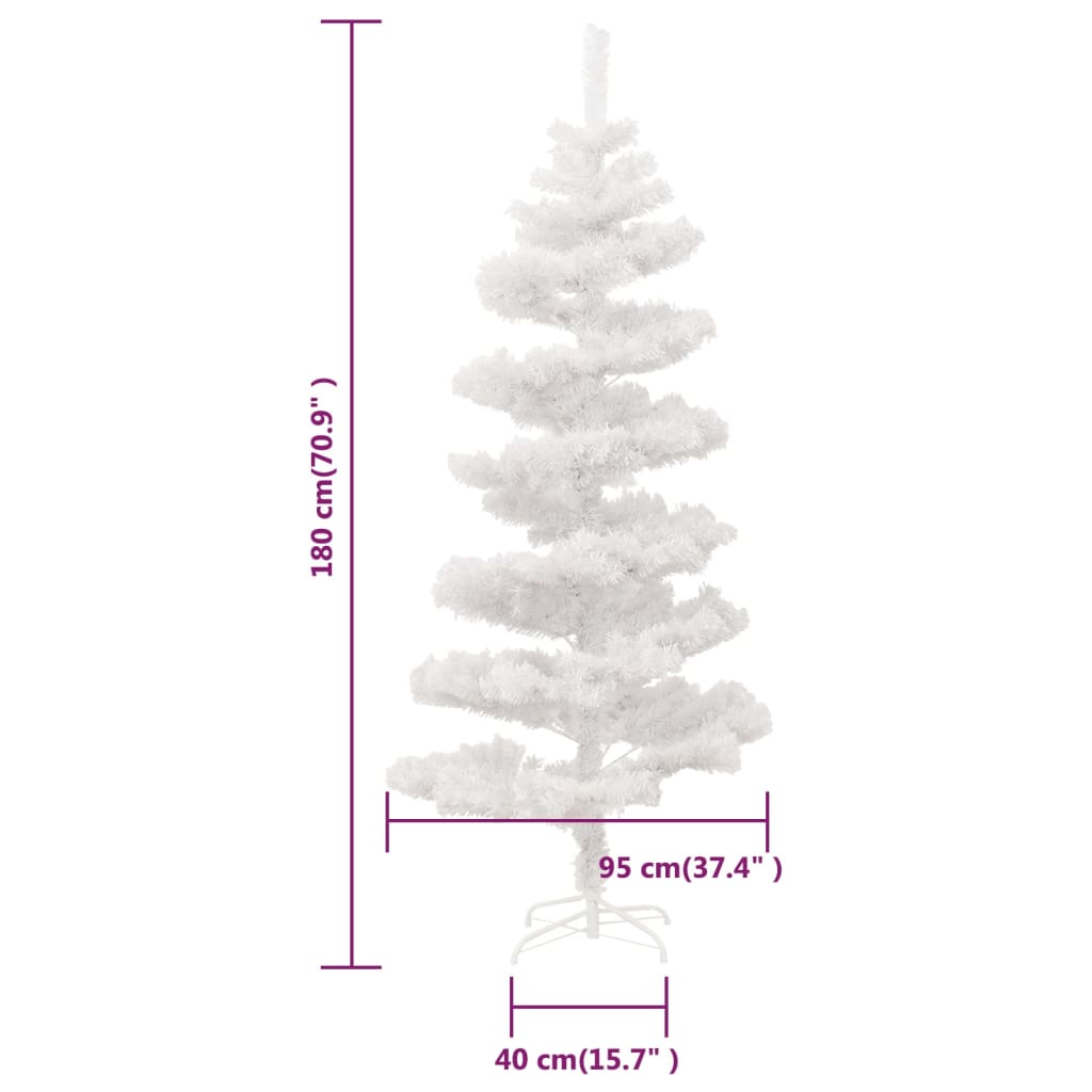 8720287021247_g_en_hd_9 vidaXL Swirl Pre-lit Christmas Tree with Stand White 180 cm PVC - Image 10