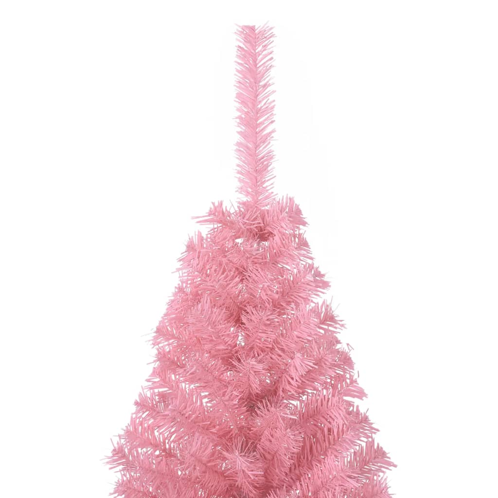 8720287021414_g_en_hd_4 vidaXL Artificial Half Christmas Tree with Stand Pink 150 cm PVC - Image 5