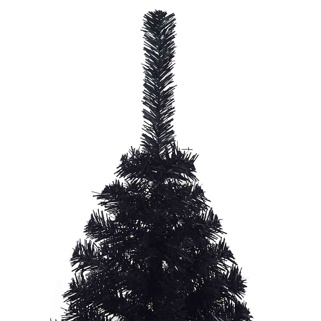 8720287021469_g_en_hd_5 vidaXL Artificial Half Christmas Tree with Stand Black 150 cm PVC - Image 6