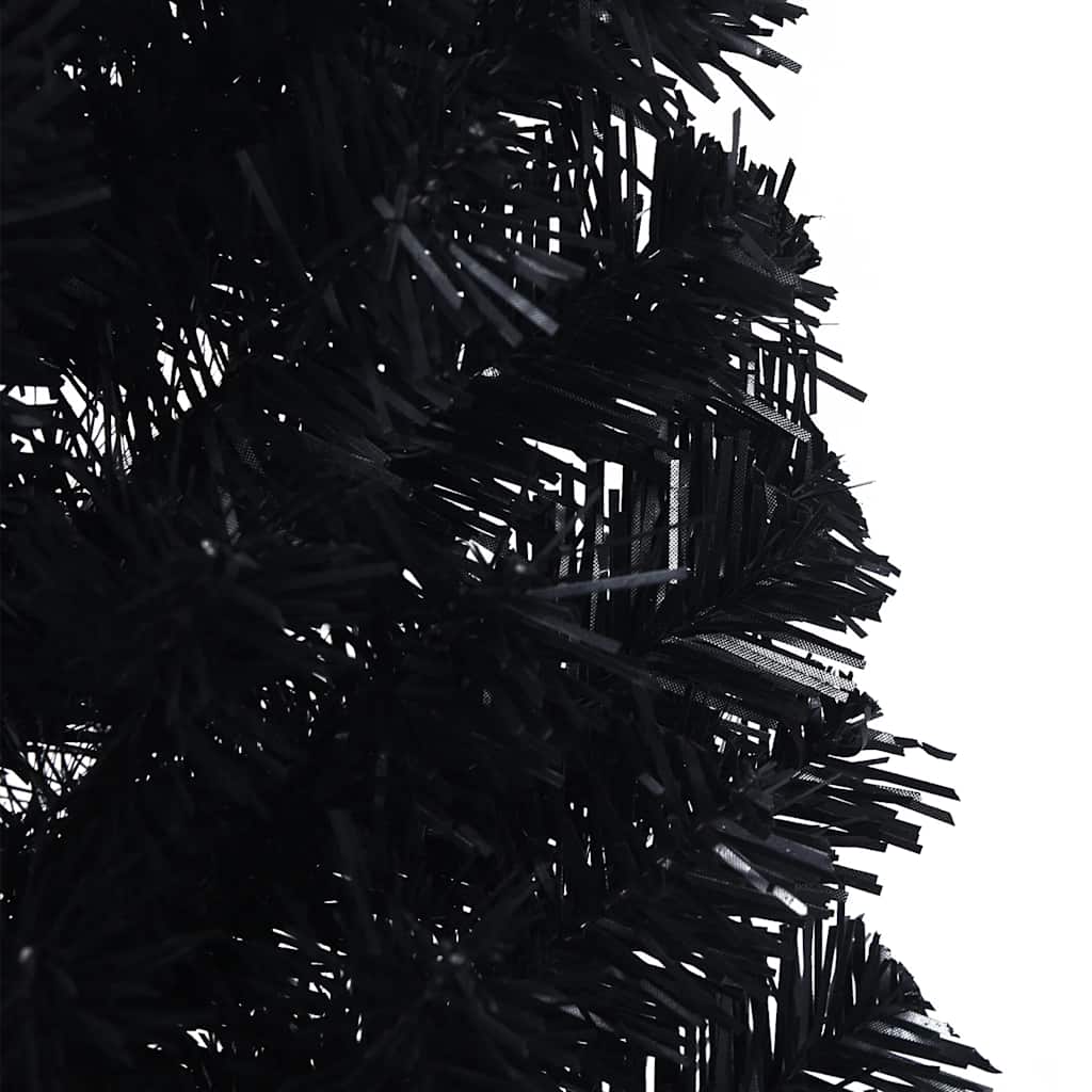 8720287021469_g_en_hd_6 vidaXL Artificial Half Christmas Tree with Stand Black 150 cm PVC - Image 7