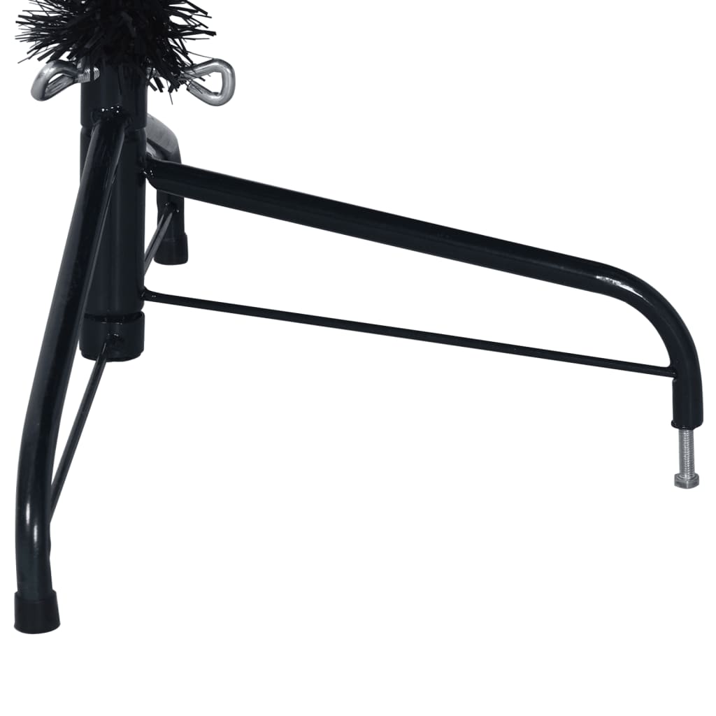 8720287021490_g_en_hd_6 vidaXL Artificial Half Christmas Tree with Stand Black 240 cm PVC - Image 7